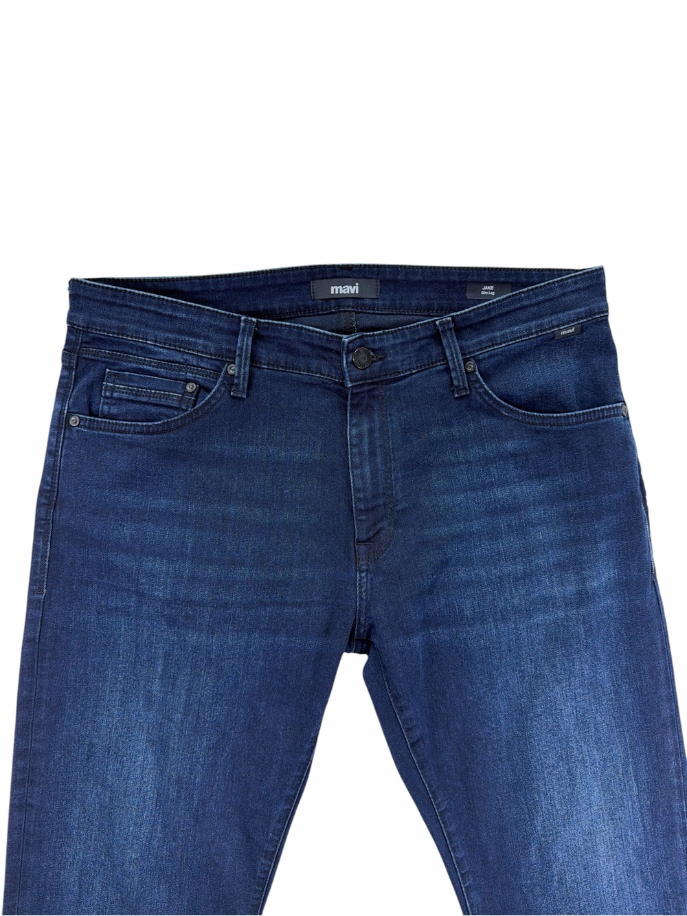 Mavi Men's Jake Slim Jeans in Dark Blue Size 36x30 - Picture 5 of 10